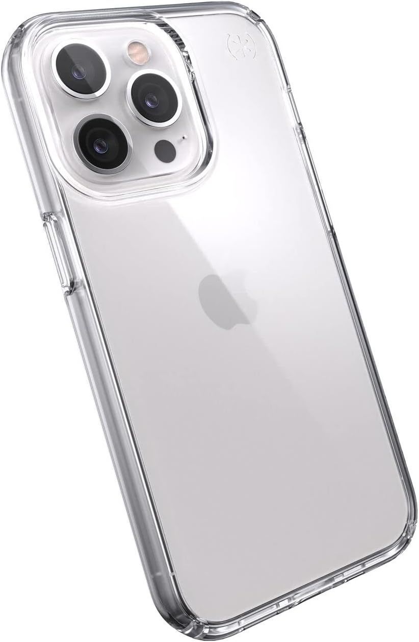 Speck Presidio Perfect Clear Phone Case for iPhone 13 Pro - Clear by Speck - Refurbished - Good condition - US$10.98