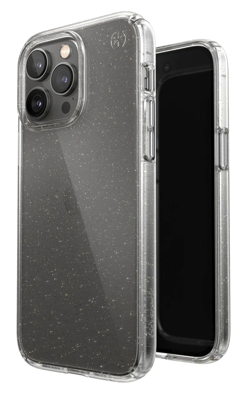 Speck Presidio Perfect-Clear Phone Case for iPhone 14 Plus - Clear Glitter by Speck - Refurbished - Brand New condition - Image 2