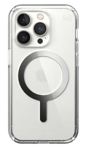 Speck Presidio Perfect-Clear Phone Case with MagSafe for iPhone 14 Pro - Silver/White by Speck - Refurbished - Very Good condition - Image 2
