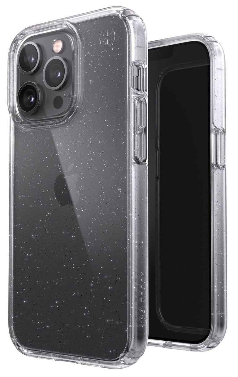 Speck Presidio Perfect-Clear with Glitter Phone Case for iPhone 13 Pro - Clear/Platinum Glitter by Speck - Refurbished - Very Good condition - US$45.99