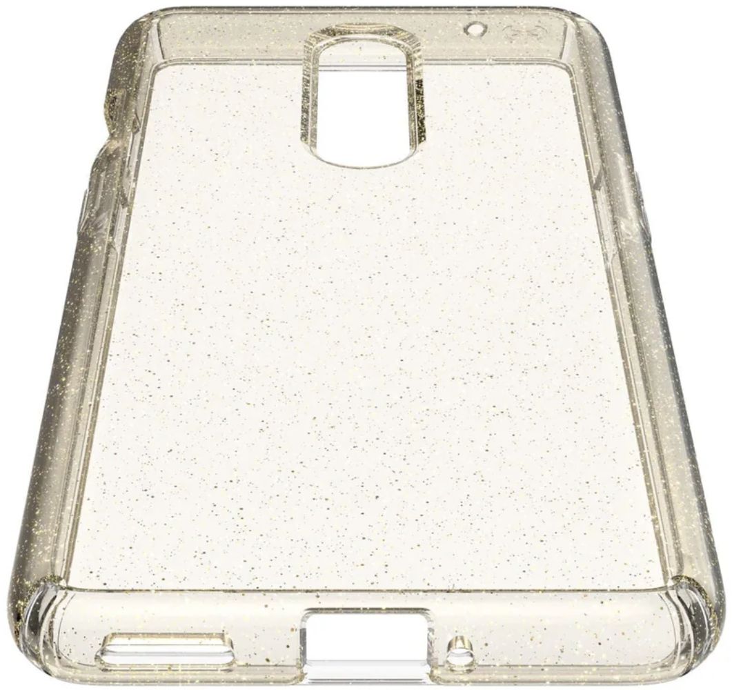 Speck Presidio Perfect-Clear with Glitter Phone Case for One Plus 8 5G - Clear With Gold Glitter/Clear by Speck - Refurbished - Brand New condition - Image 5