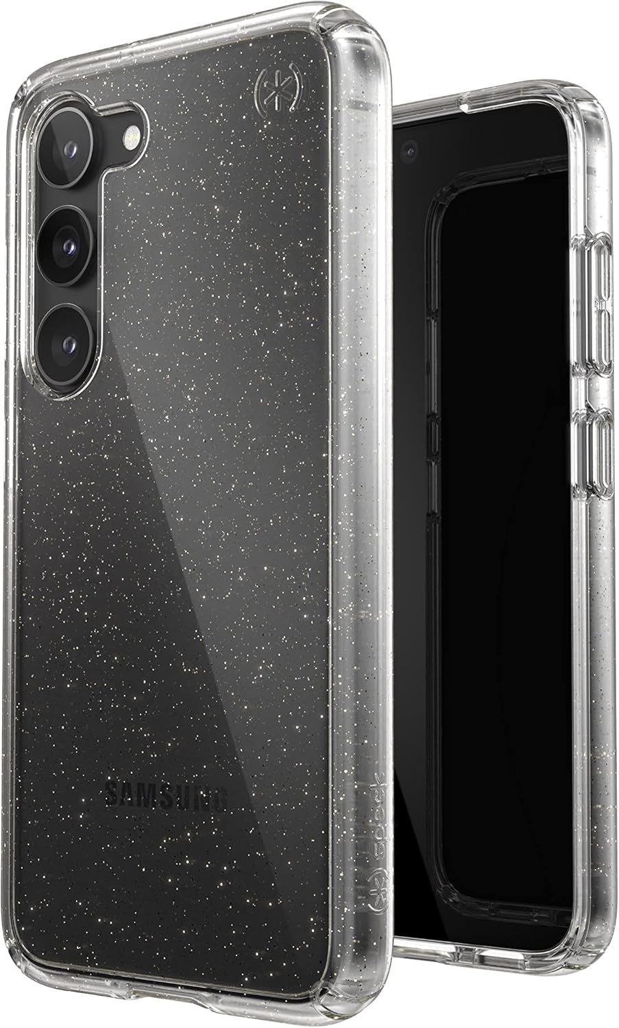 Speck Presidio Perfect-Clear with Glitter Phone Case for Samsung Galaxy S23 - Gold Glitter by Speck - Refurbished - Brand New condition - Image 3