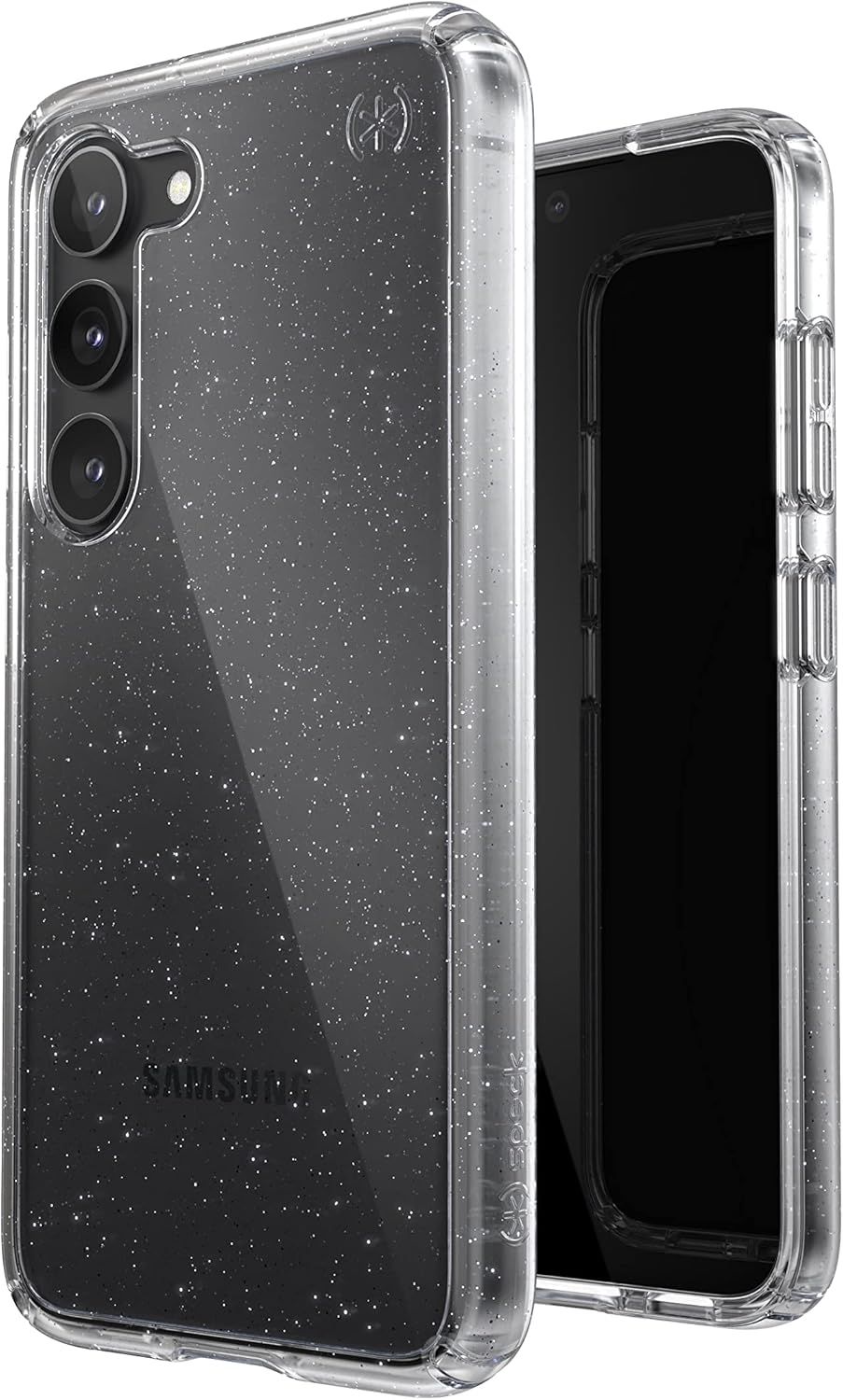 Speck Presidio Perfect-Clear with Glitter Phone Case for Samsung Galaxy S23 - Platinum Glitter by Speck - Refurbished - Like New condition - Image 3