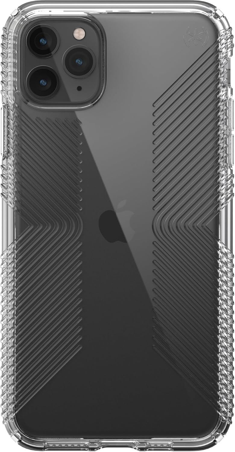 Speck Presidio Perfect-Clear with Grip Phone Case for iPhone 11 Pro Max - Clear by Speck - Refurbished - Good condition - US$19.99