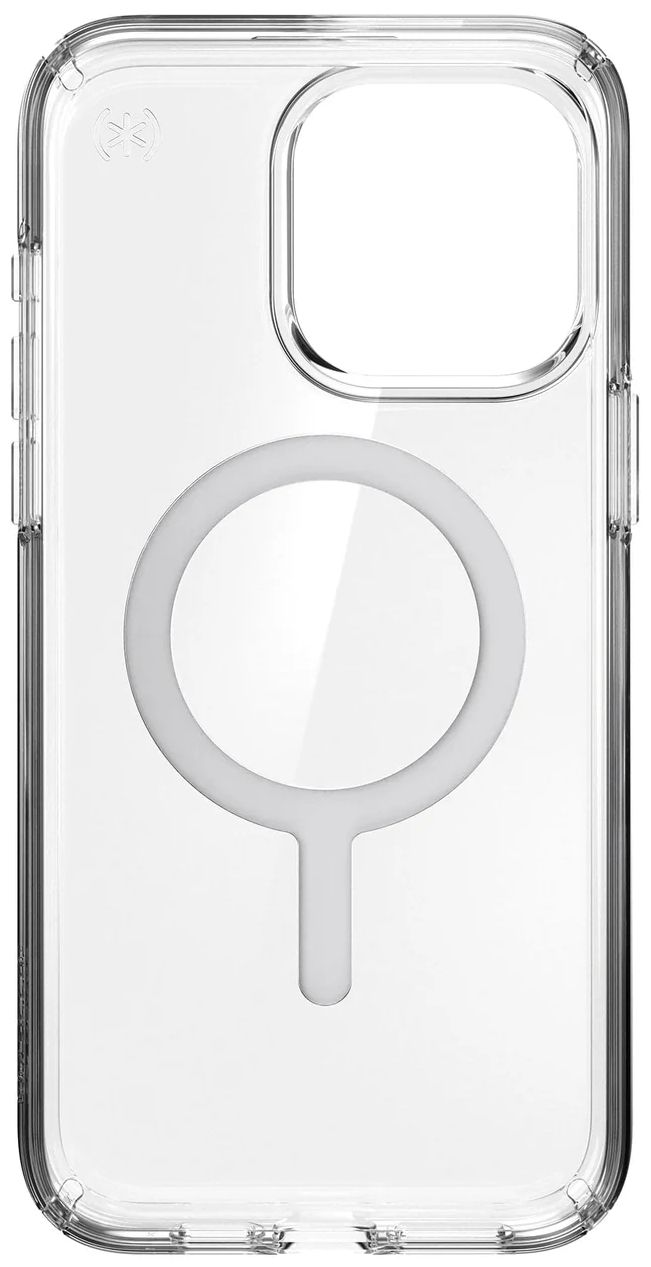 Speck Presidio Perfect-Clear with MagSafe Phone Case for iPhone 15 Pro Max - Clear/Chrome by Speck - Refurbished - Good condition - Image 4