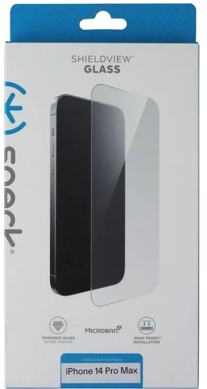 Speck ShieldView Glass Screen Protector for iPhone 14 Pro Max - Clear by Speck - Refurbished - Brand New condition - US$12.64