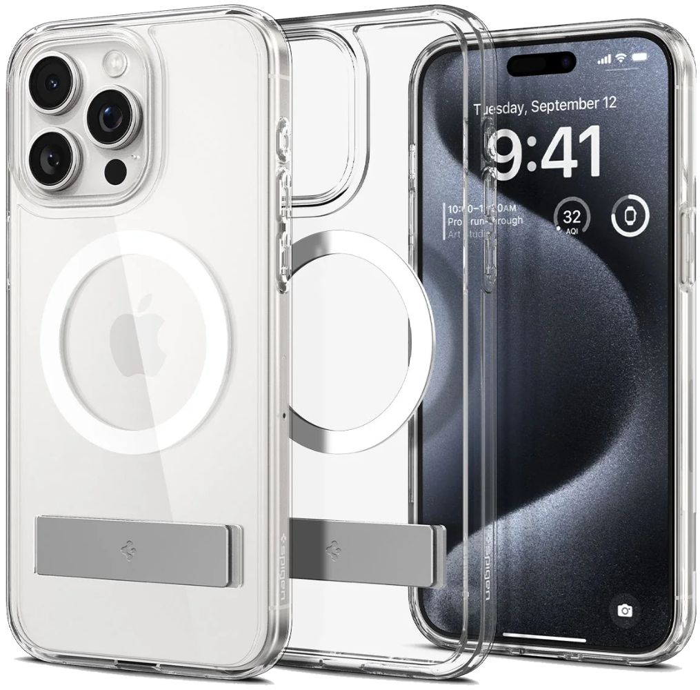 Spigen Slim Armor Essential S (MagFit) Phone Case for iPhone 15 Pro - Clear by Spigen - Refurbished - Brand New condition - Image 3