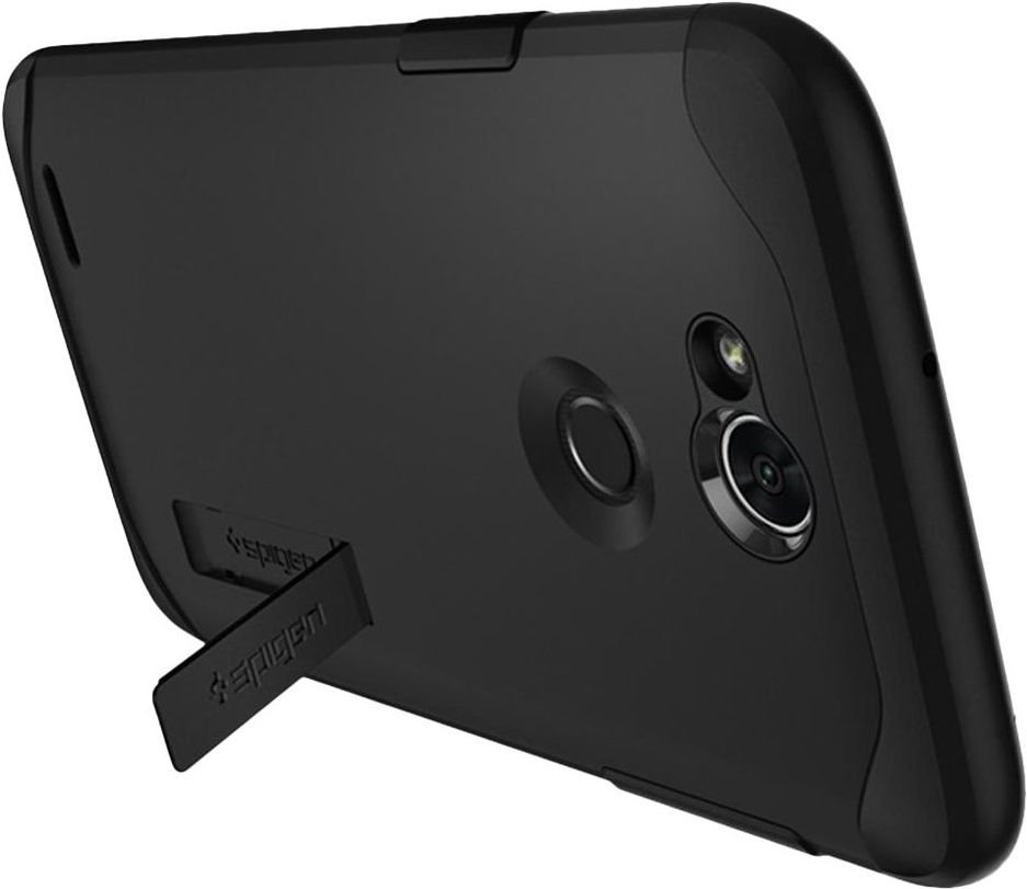 Spigen Slim Armor Hardshell Case with Kickstand for LG X Power 3 - Black by Spigen - Image 2
