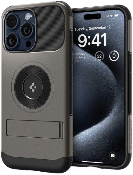 Spigen Slim Armor (MagFit) Phone Case for iPhone 15 Pro - Gunmetal by Spigen - Refurbished - Brand New condition - Image 2