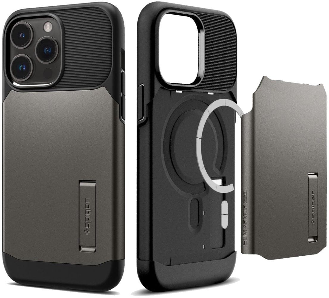 Spigen Slim Armor (MagFit) Phone Case with MagSafe for iPhone 14 Pro Max - Gunmetal - Brand New by Spigen - Refurbished - Brand New condition - Image 2