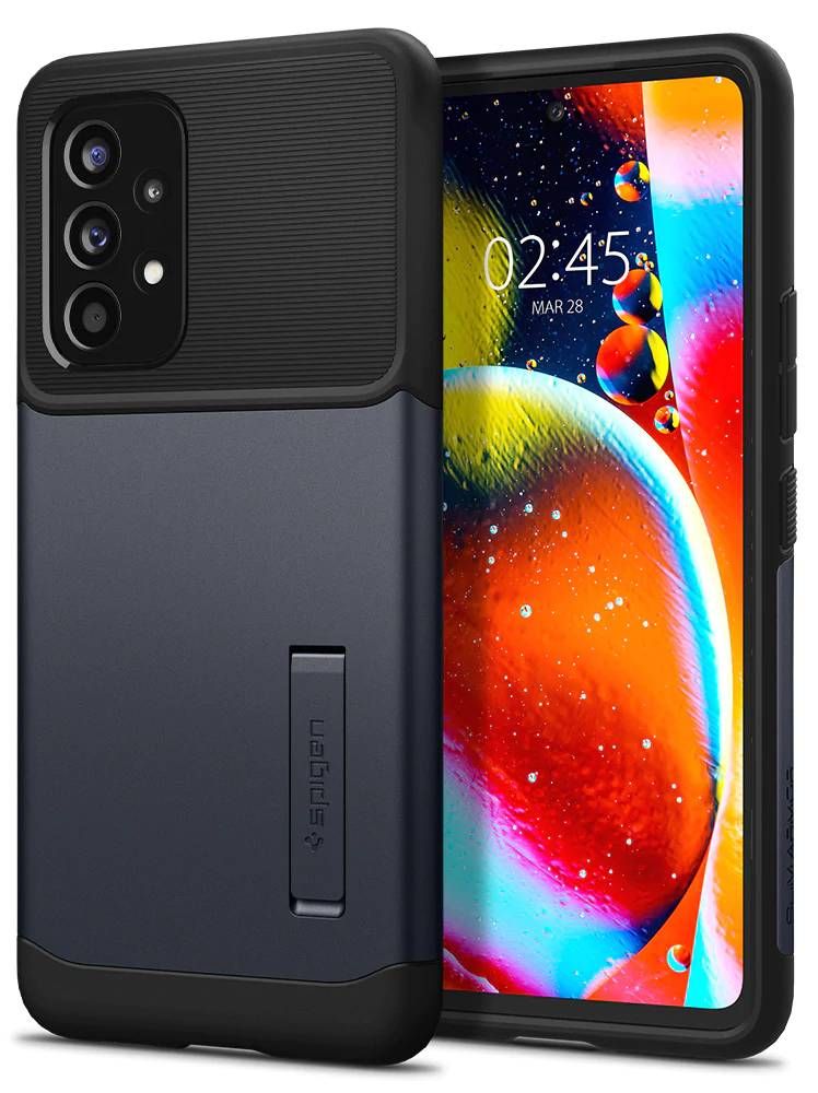Spigen Slim Armor Phone Case for Galaxy A53 (5G) - Metal Slate by Spigen - Refurbished - Brand New condition - US$9.51