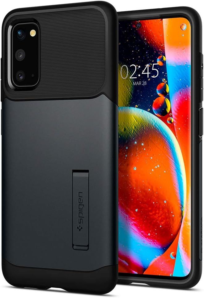 Spigen Slim Armor Phone Case for Samsung Galaxy S20 - Metal Slate by Spigen - Refurbished - Brand New condition - US$20.48