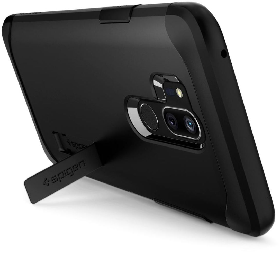 Spigen Slim Armor Phone Case with Kickstand for LG G7 ThinQ - Black by Spigen - Refurbished - Brand New condition - Image 4
