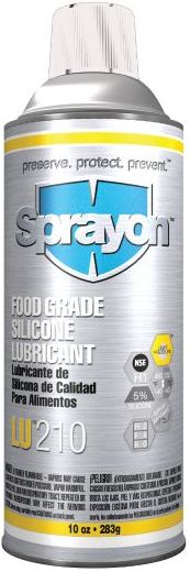 Sprayon LU210 Food Grade Silicone Lubricant - Grey by Sprayon - Refurbished - Premium condition - US$21.25