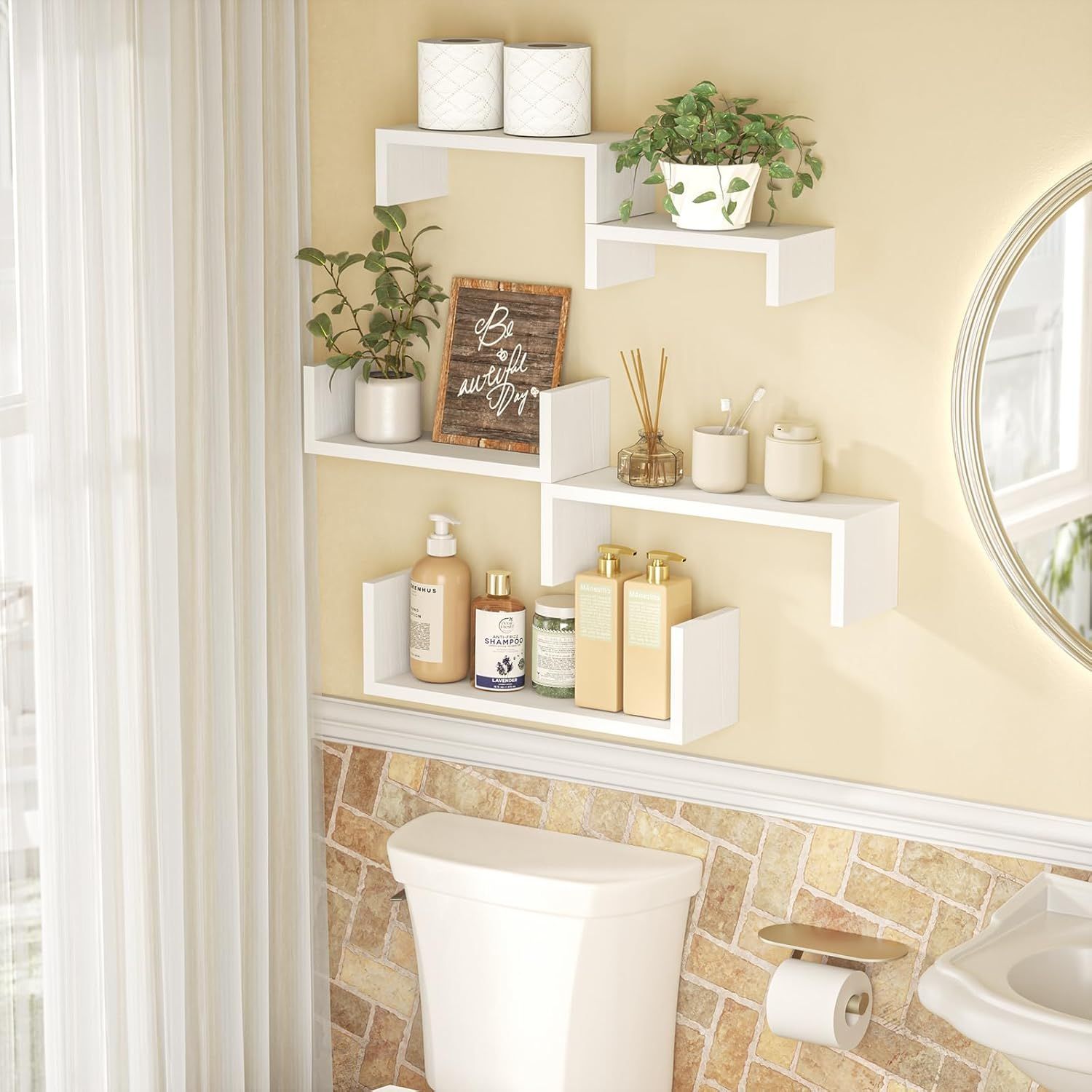 Sriwatana Wall Mount Rack - White by Sriwatana - Image 2