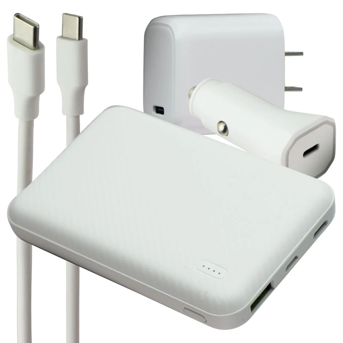 S. Simple Travel Kit USB-C On-The-Go Car and Wall Chargers - White by S. Simple - Refurbished - Brand New condition - US$21.94