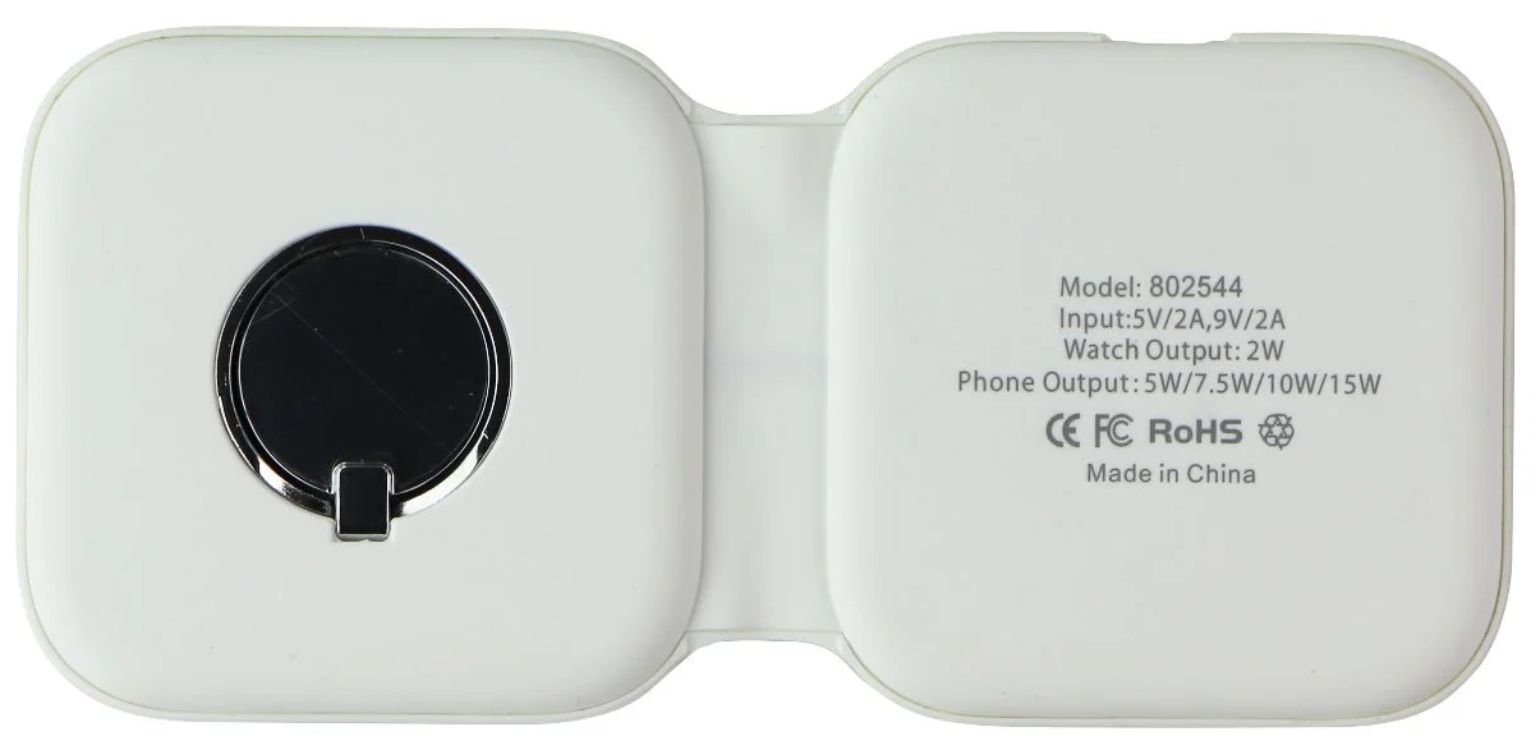 S. Simple Wireless Qi Smartphone and Smartwatch Charging Pad - White by S. Simple - Refurbished - Very Good condition - Image 3