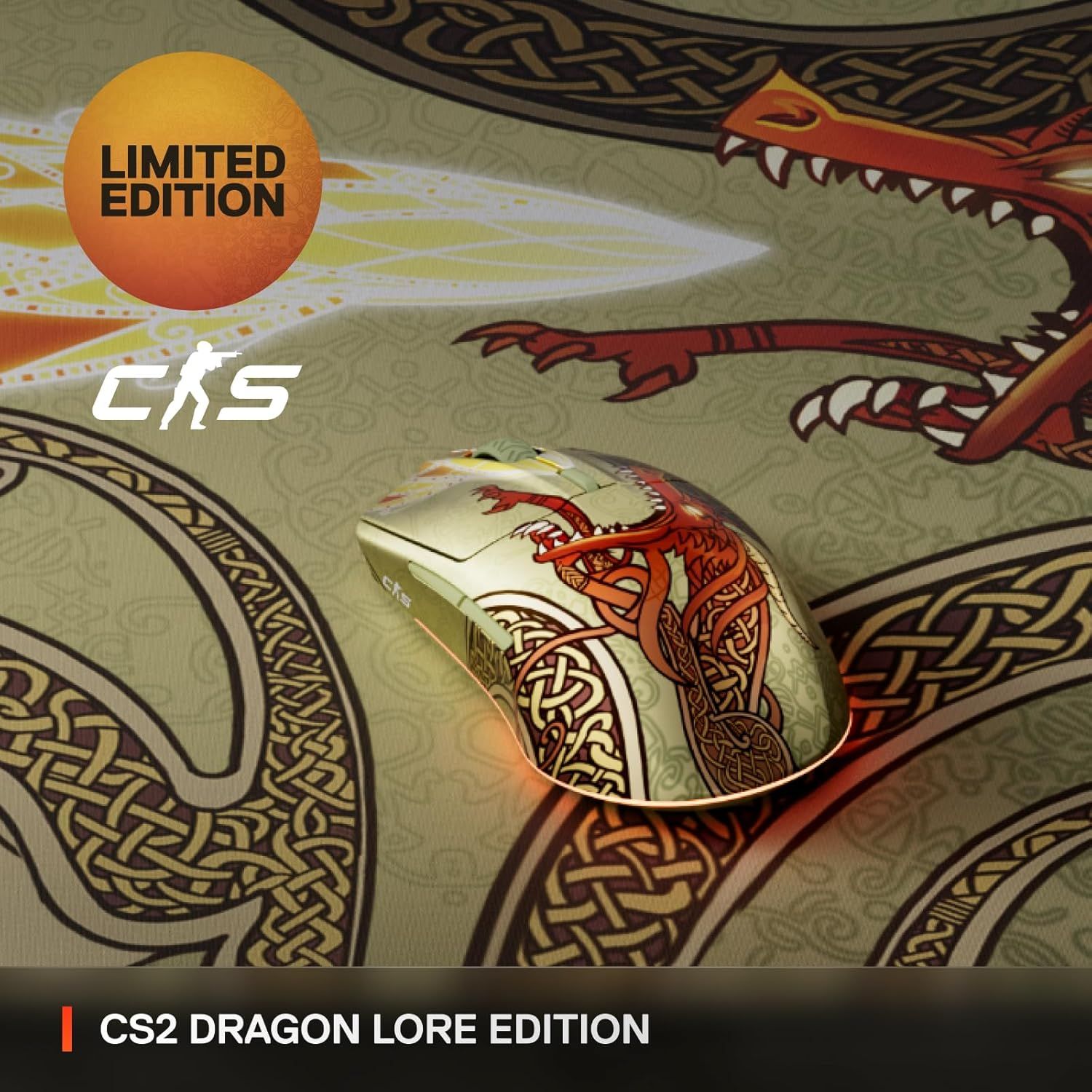 SteelSeries Aerox 3 Wireless Gaming Mouse - CS2 Dragon Lore Edition by SteelSeries - Image 7