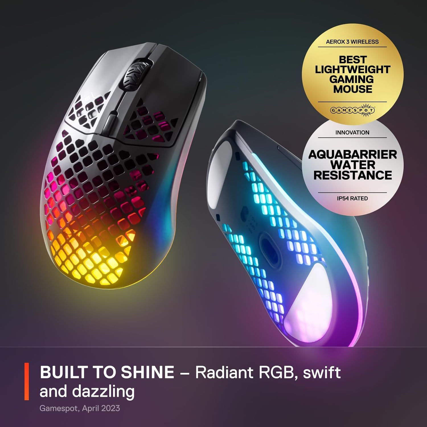 SteelSeries Aerox 3 Wireless Gaming Mouse - Ghost Edition by SteelSeries - Refurbished - Very Good condition - Image 7