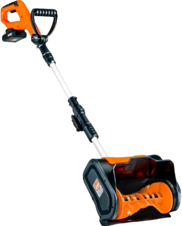 SuperHandy GUT055 Electric Snow Thrower & Shovel 20V 2Ah Cordless Battery System - Black/Orange by SuperHandy - Refurbished - Very Good condition - US$154.32