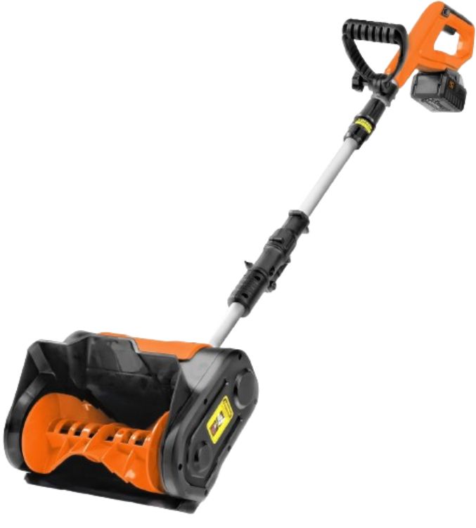 SuperHandy GUT132 Electric Snow Thrower 20V 4Ah Battery 10" Clearing Width - Orange by SuperHandy - Refurbished - Very Good condition - US$141.00
