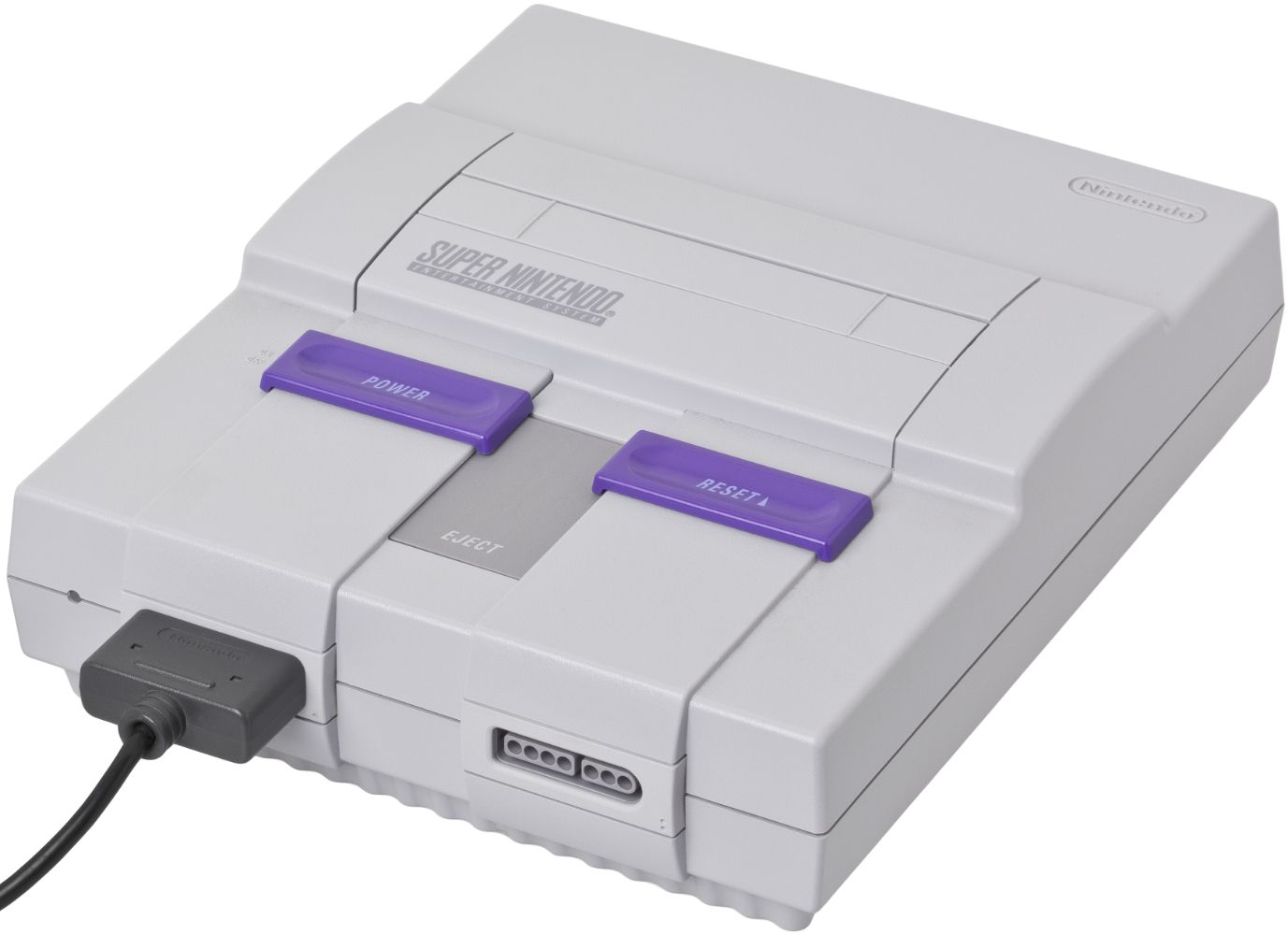 Super Nintendo SNES Bundle with Super Mario World - Gray by Nintendo - Image 2