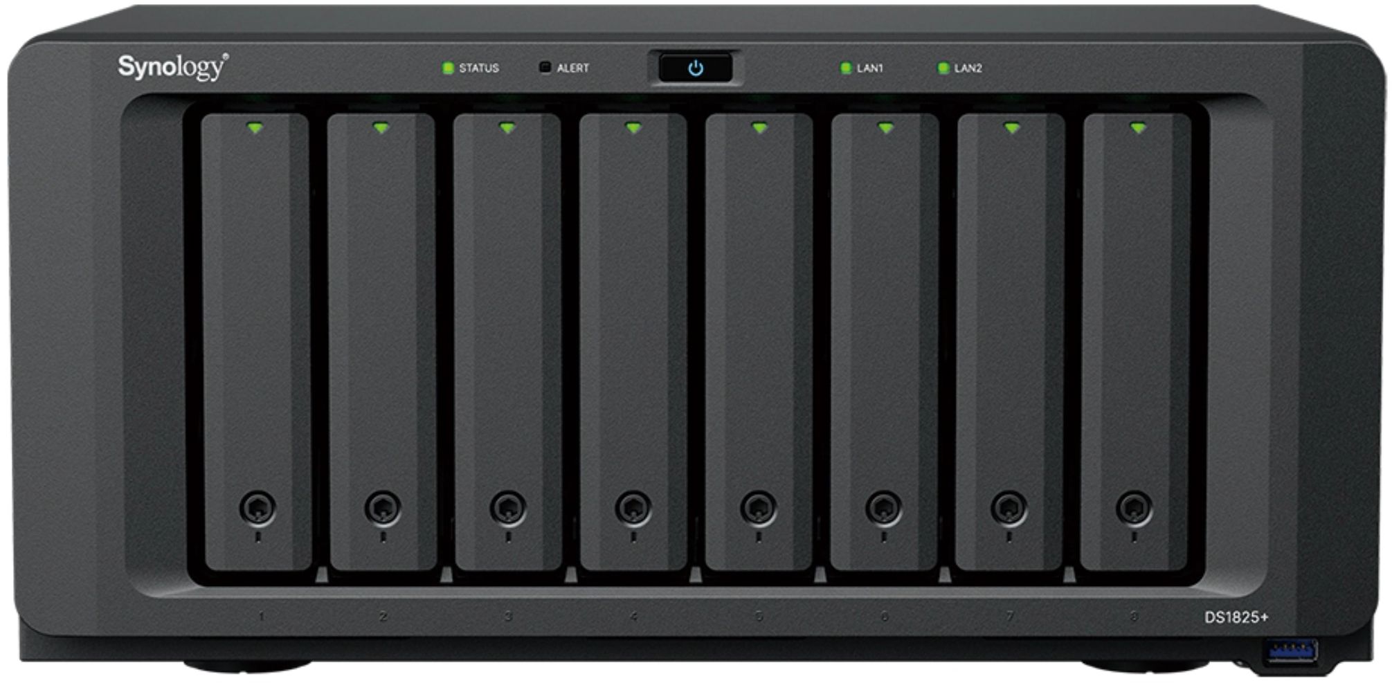 Synology DiskStation DS1825+ 8-Bay NAS Server - Black - Good by Synology - Refurbished - Good condition - CA$1407.99