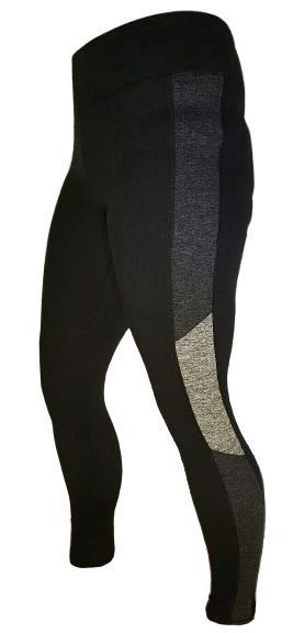 Tangerine Serene Women's Colorblock Pull On Legging M - Black Heather/Heather Grey by Tangerine - Refurbished - Brand New condition - US$22.94