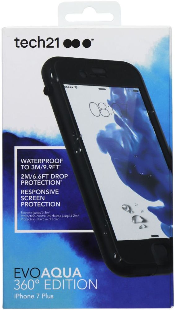 Tech21 EvoAqua 360 Edition Phone Case for Apple iPhone 7 Plus - Black by Tech21 - Refurbished - Brand New condition - US$10.04