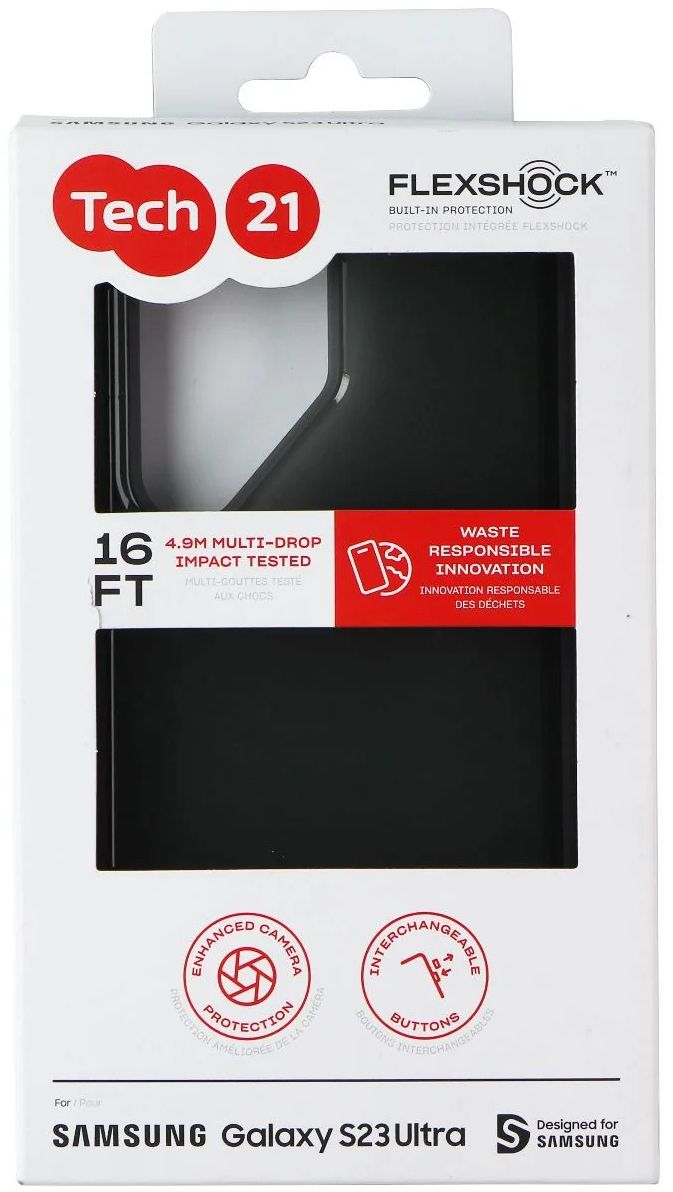 Tech21 Evo Check Flexible Gel Phone Case for Galaxy S23 Ultra - Smoke/Black by Tech21 - Refurbished - Very Good condition - Image 4