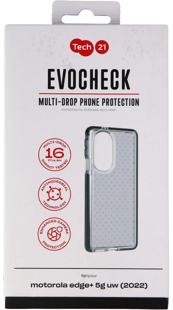Tech21 Evo Check Gel Phone Case for Motorola Moto Edge+ 5G UW (2022) - Black by Tech21 - Refurbished - Brand New condition - Image 4