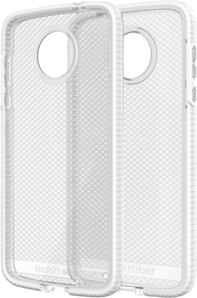 Tech21 EvoCheck Phone Case for Motorola Moto Z2 Force - Clear/White by Tech21 - Refurbished - Brand New condition - US$8.78