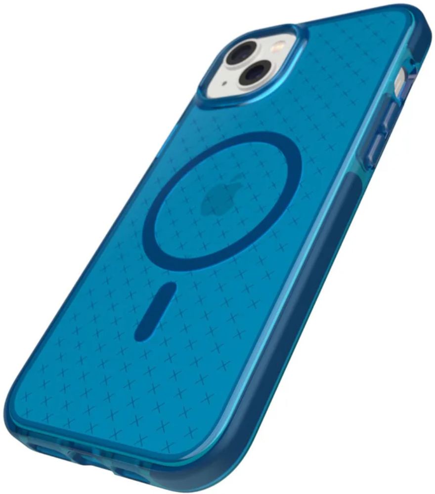 Tech21 EvoCheck Series Gel Phone Case with Magsafe for iPhone 14 Plus - Classic Blue - Like New by Tech21 - Refurbished - Like New condition - Image 3