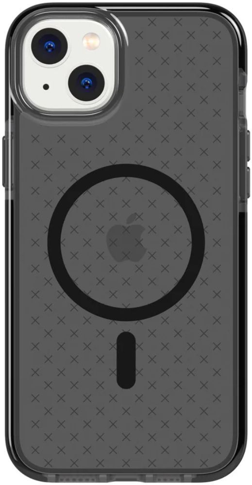 Tech21 EvoCheck Series Gel Phone Case with Magsafe for iPhone 14 - Smokey/Black by Tech21 - Refurbished - Very Good condition - US$8.78