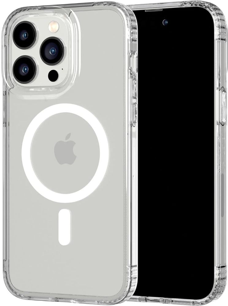Tech21 EvoClear Series Phone Case with MagSafe for iPhone 14 Pro Max - Clear - Very Good by Tech21 - Refurbished - Very Good condition - US$10.43
