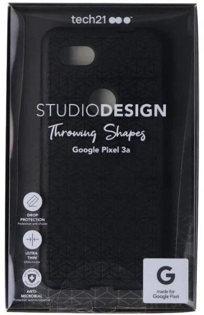 Tech21 Studio Design Throwing Shapes Phone Case for Google Pixel 3a - Black by Tech21 - Image 2
