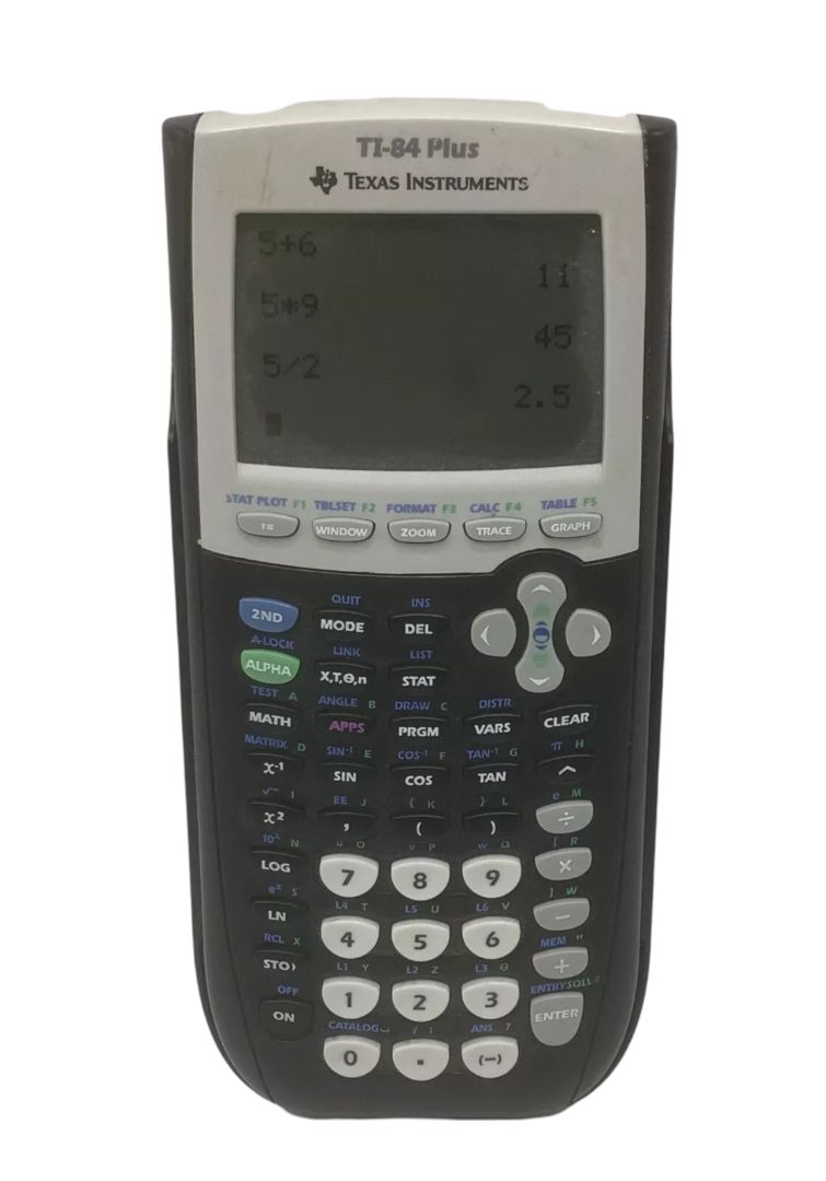 Refurbished Texas Instruments TI-84 Plus Graphing Calculator with Slide ...