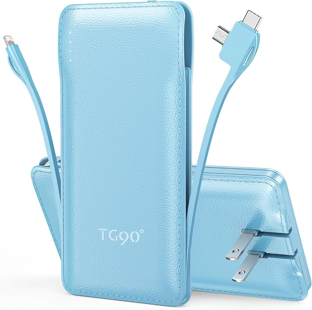 TG90 degrees Z53 10000mAh 4-Port Power Bank - Blue by TG90 degrees - Refurbished - Like New condition - US$35.98