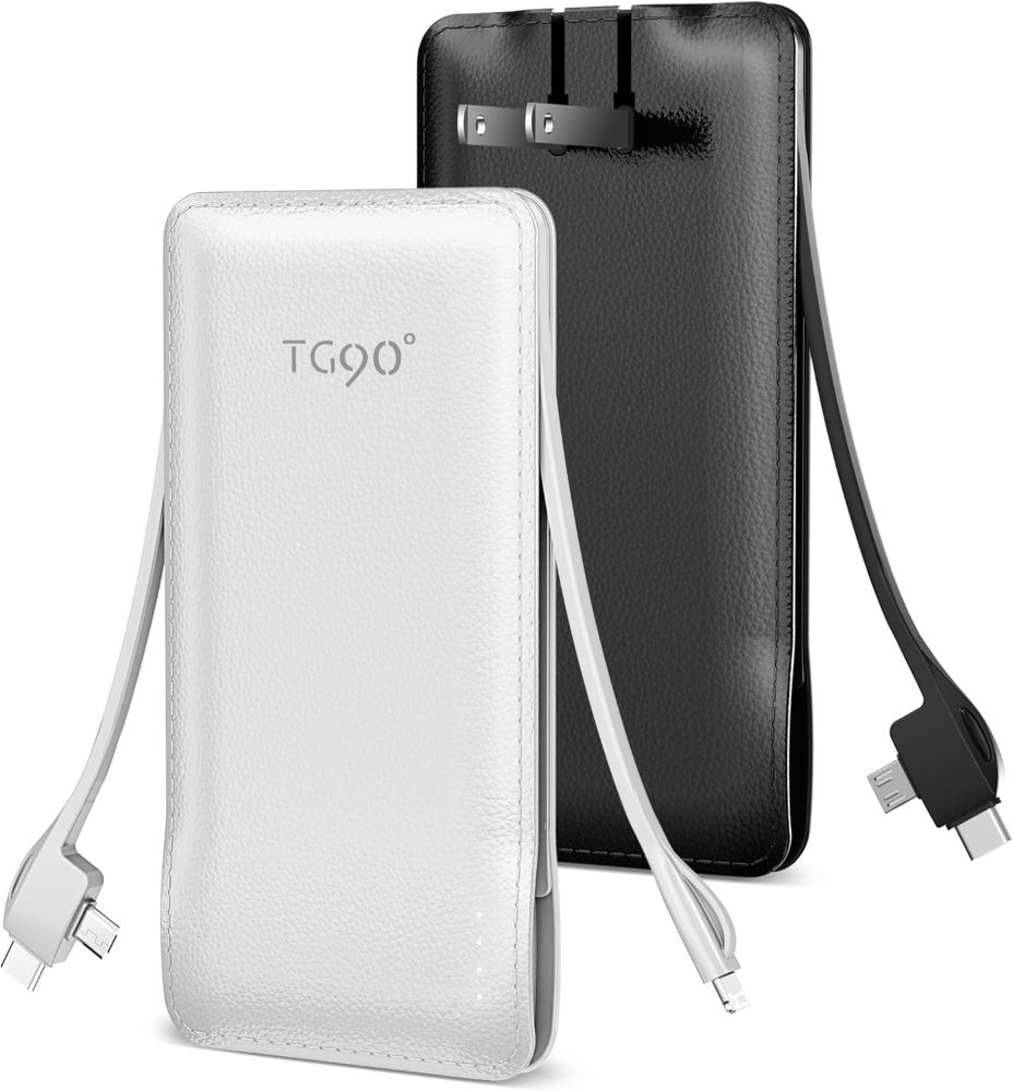 TG90 degrees Z53 10000mAh 4-Port Power Bank - White by TG90 degrees - Refurbished - Premium condition - US$20.98