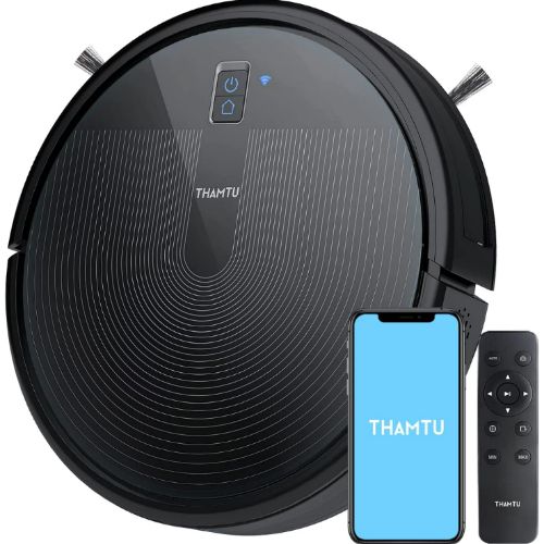 Thamtu G10 Robot Vacuum Cleaner - Black by Thamtu - Refurbished - Very Good condition - US$81.25
