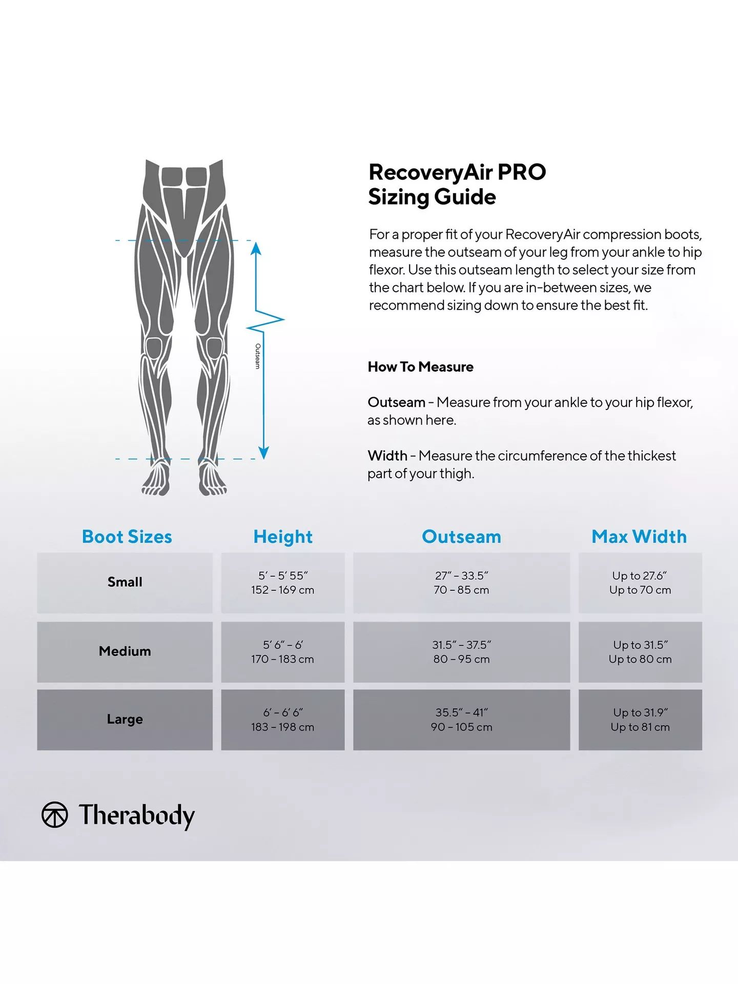Therabody RecoveryAir Pro Compression Boots (Medium) - Black by Therabody - Image 7