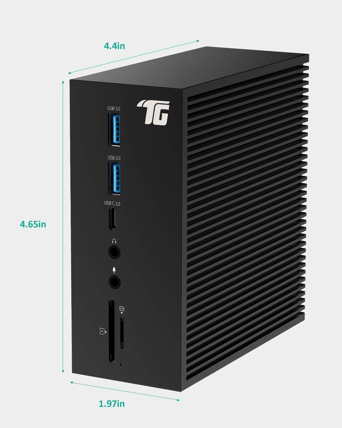 Tiergrade TG-DC006 USB C Docking Station with Dual 4K HDMI - Space Grey by Tiergrade - Image 2