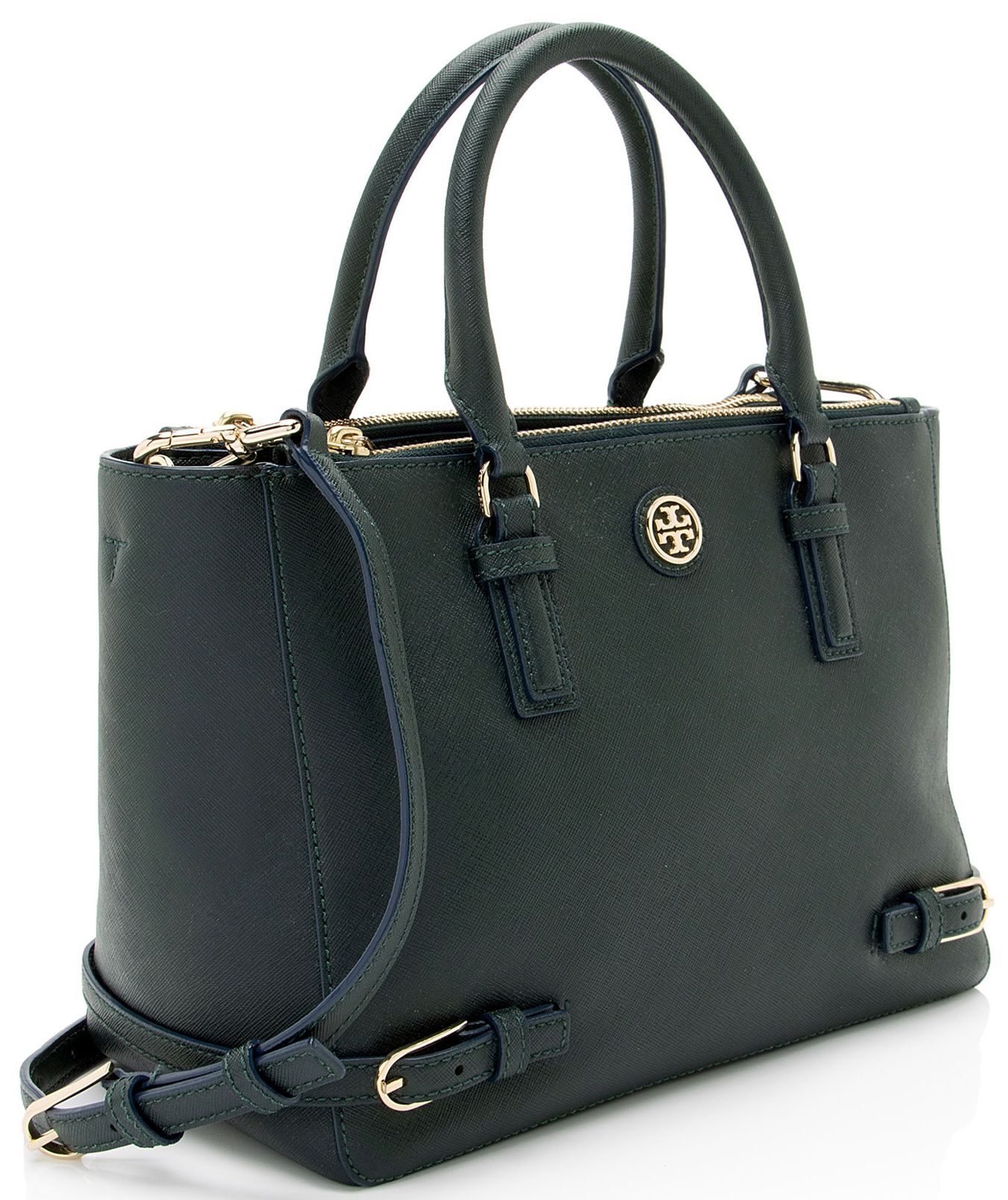 Tory Burch Saffiano Robinson Small Multi Tote - Leather - Green by Tory Burch - Image 2