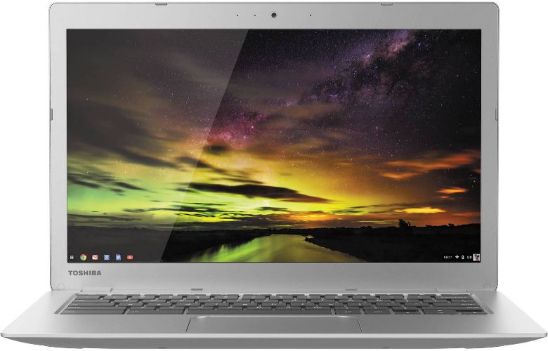 Toshiba Toshiba Chromebook 2 CB35 Laptop 13.3" - Intel Celeron 3215U 1.7GHz - 4GB - 16GB - Ice Silver - 13.3 Inch - Very Good - Standard Battery by Toshiba - Refurbished - Very Good condition - US$100.49