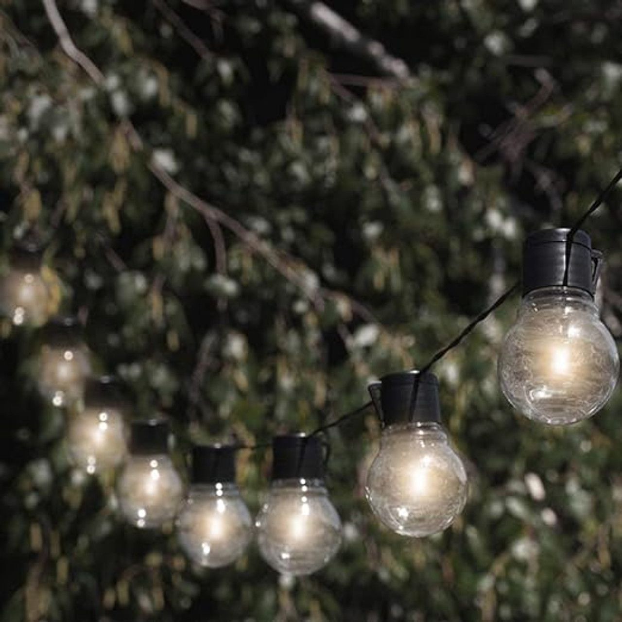 Touch Of ECO 12.5ft Solar Patio Bulb String Lights Nitebulbs - Warm White by Touch Of ECO - Image 2