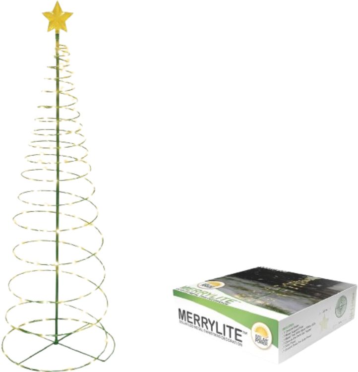 Touch of Eco Merrylite Solar LED Metal Christmas Tree Decoration - Warm White by Touch of Eco - Refurbished - Very Good condition - US$33.86