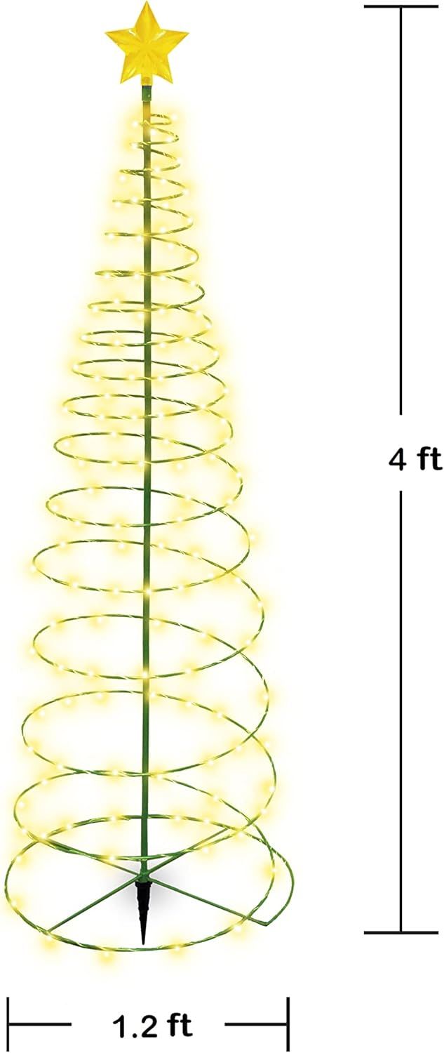 Touch of Eco Merrylite Solar LED Metal Christmas Tree Decoration - Warm White by Touch of Eco - Image 2