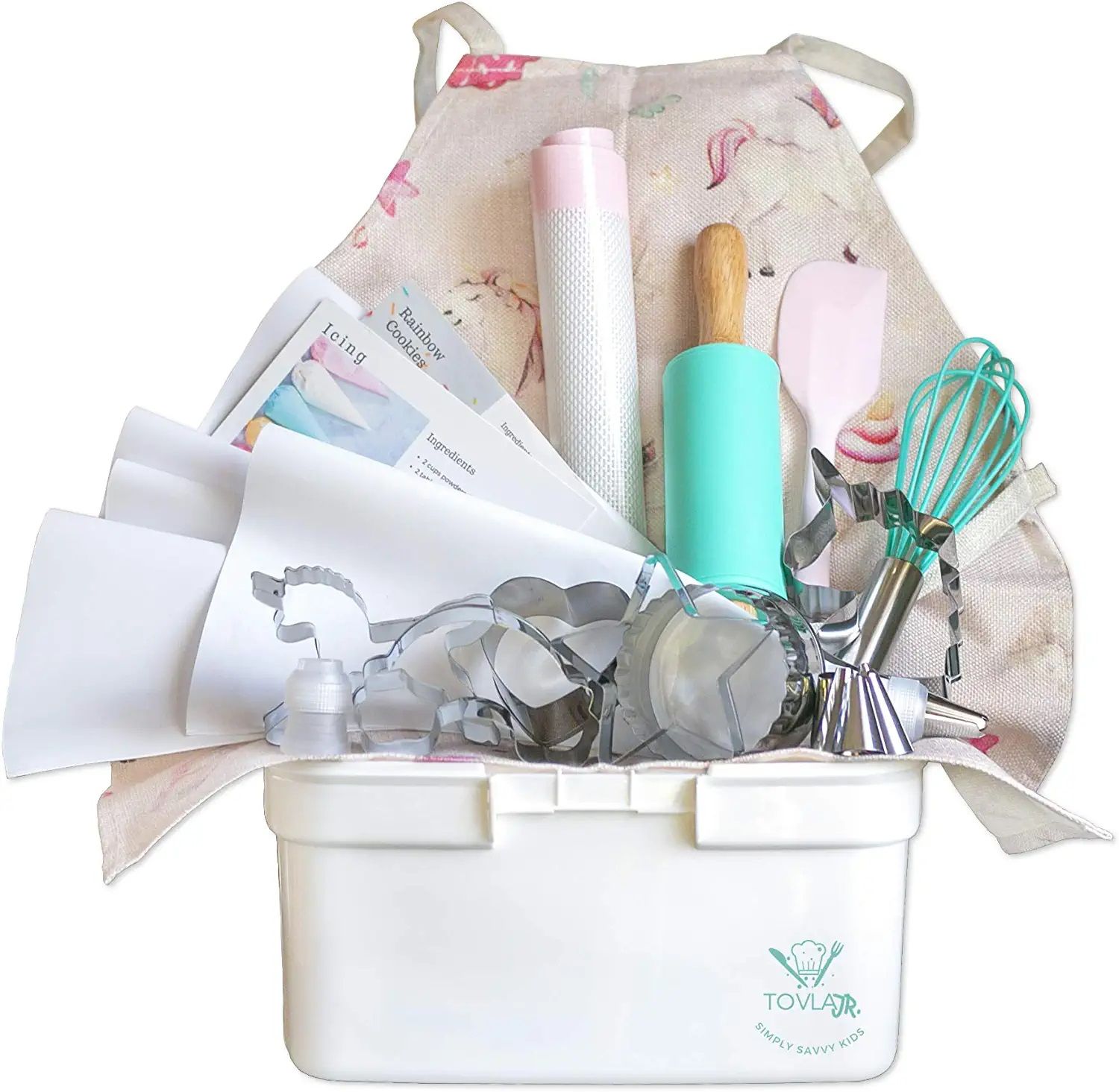 Tovla Jr. Kids Baking Gift Set with Storage Case - Unicorn (White) by Tovla Jr. - Refurbished - Brand New condition - US$58.83