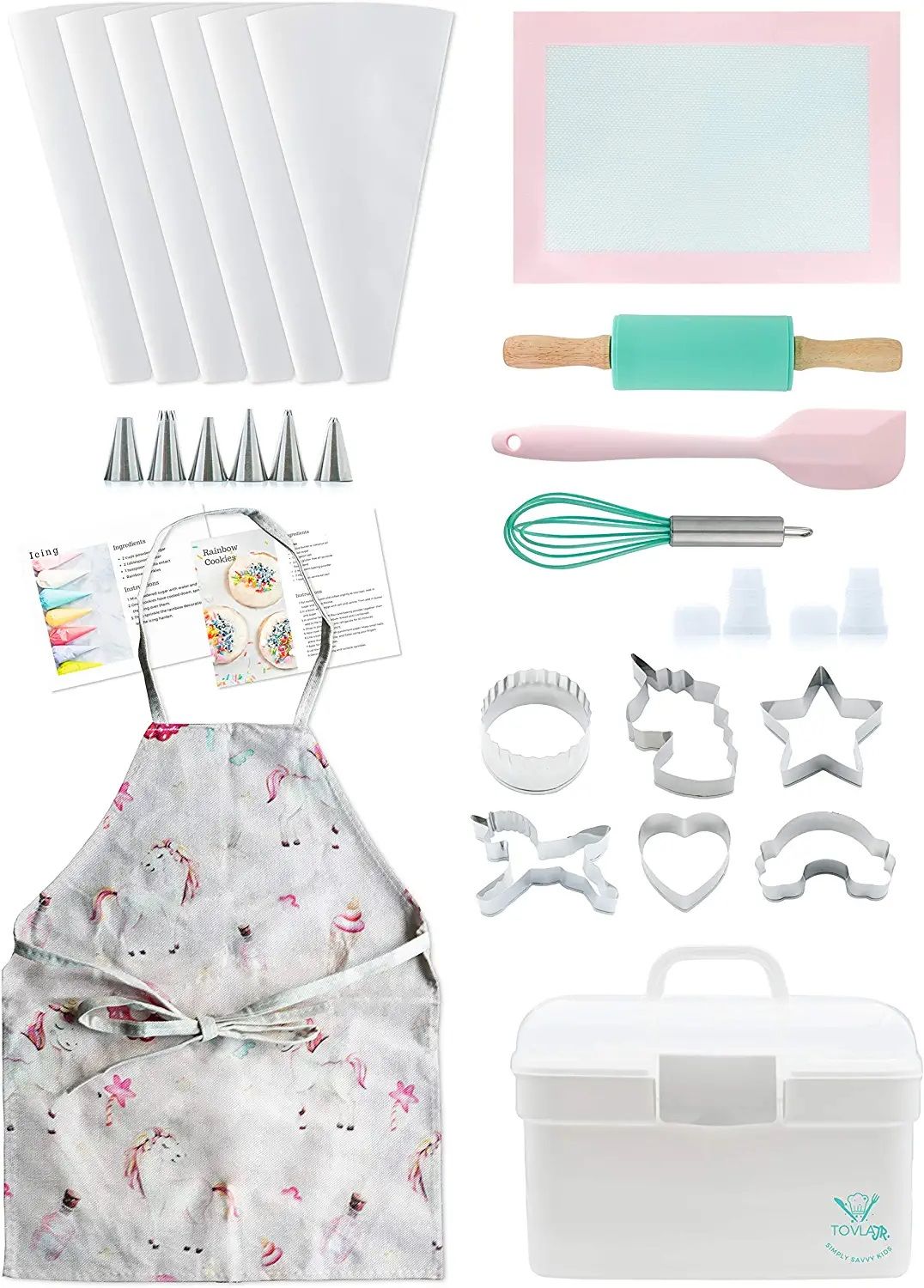 Tovla Jr. Kids Baking Gift Set with Storage Case - Unicorn (White) by Tovla Jr. - Image 2