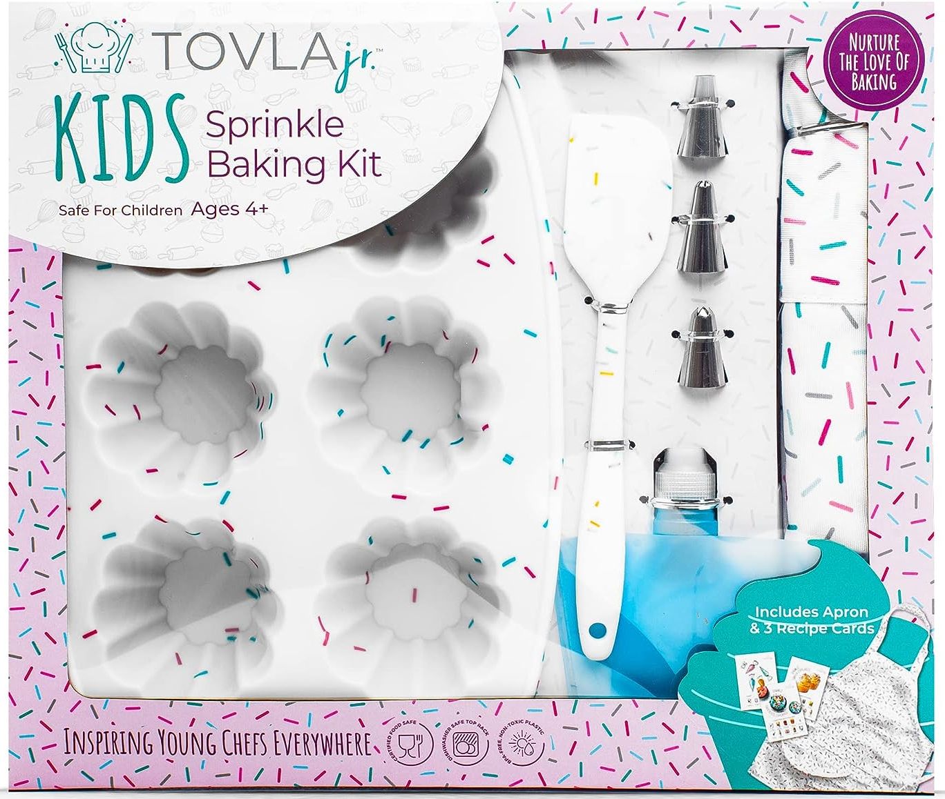 Tovla Jr Kids Sprinkle Baking Set - White by Tovla Jr. - Refurbished - Brand New condition - US$48.83